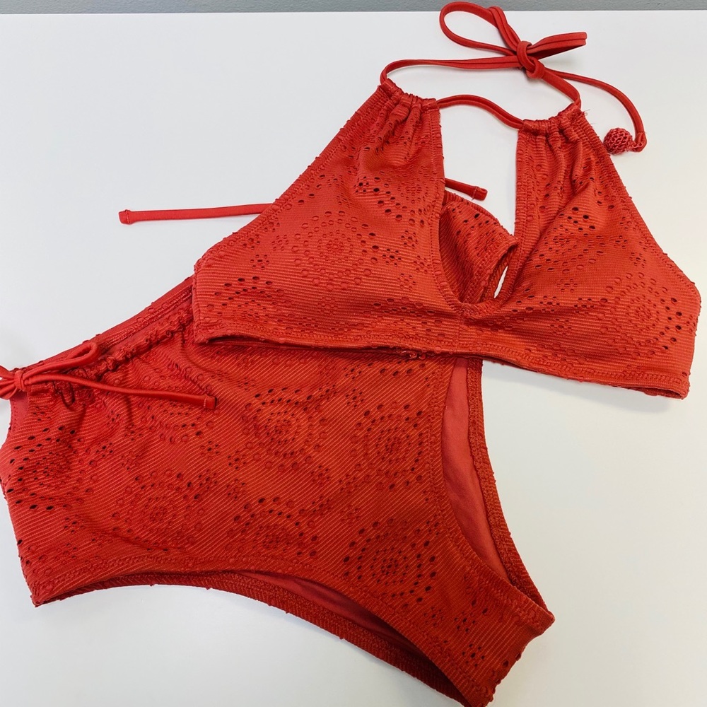 Aerie Burnt Orange High Waisted Bikini